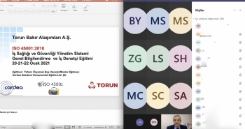 Torun Bak A.. ISO 45001:2018 OnLine Eitimi