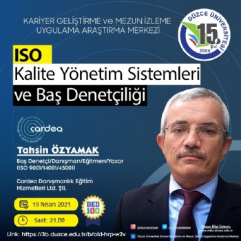 Dzce niversitesi Kariyer Gnleri 19 Nisan 2021